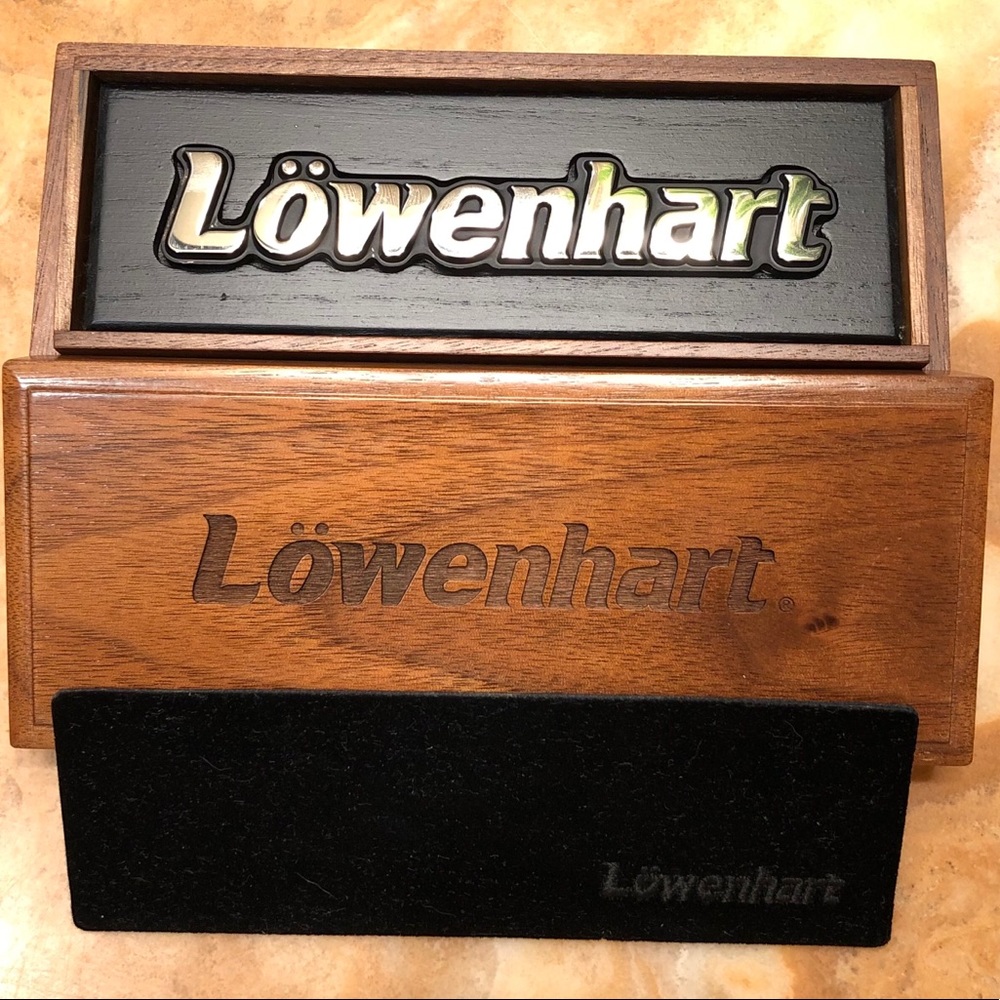 Lowenhart Wheels Metal Chrome Badge New Old Stock
